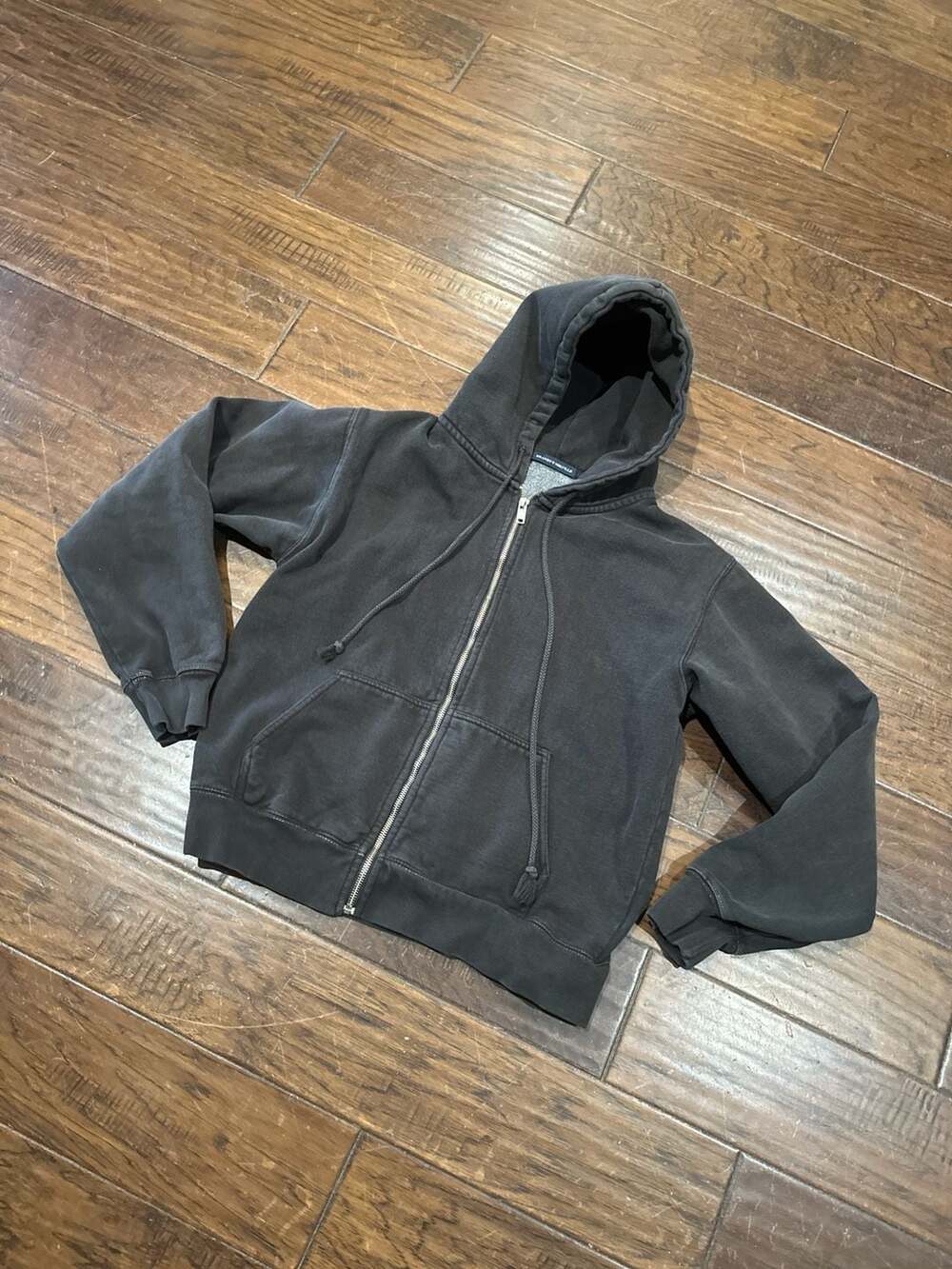 Brandy Melville Black Zip-Up Hoodie